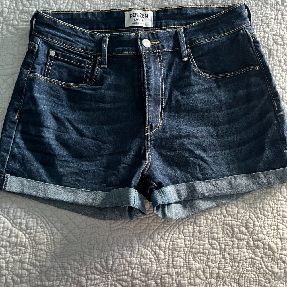 Denizen From Levi’s Women’s Jean Shorts Size 12 Dark Wash Casual Summer